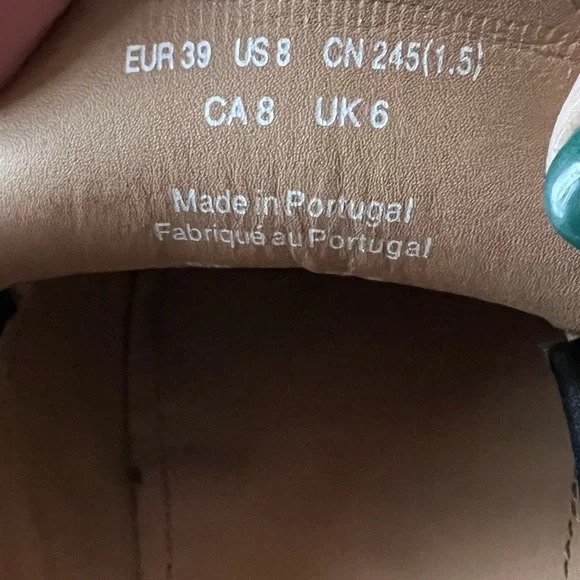 Anthropologie & Other Stories Chunky Platform Leather Loafer Black Size 8 - Picture 4 of 5